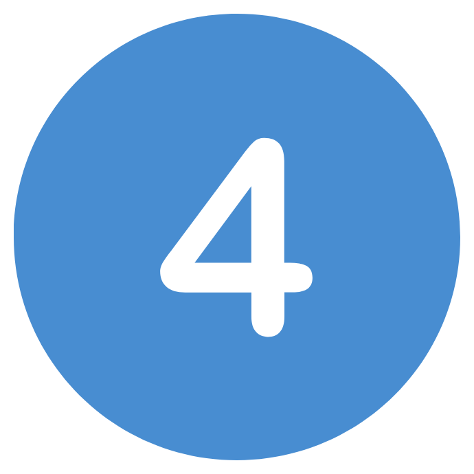 Number 4 in a blue circle
